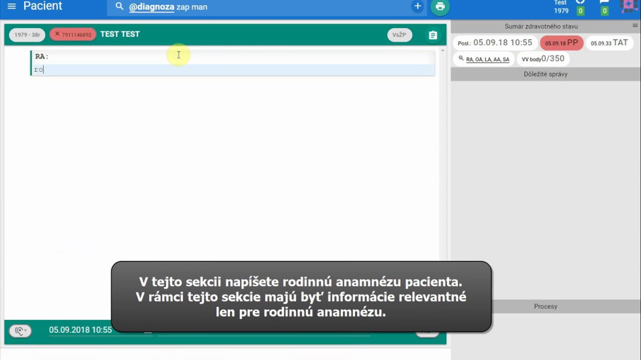 Náhľad videa Ako vložiť sekciu do dekurzu