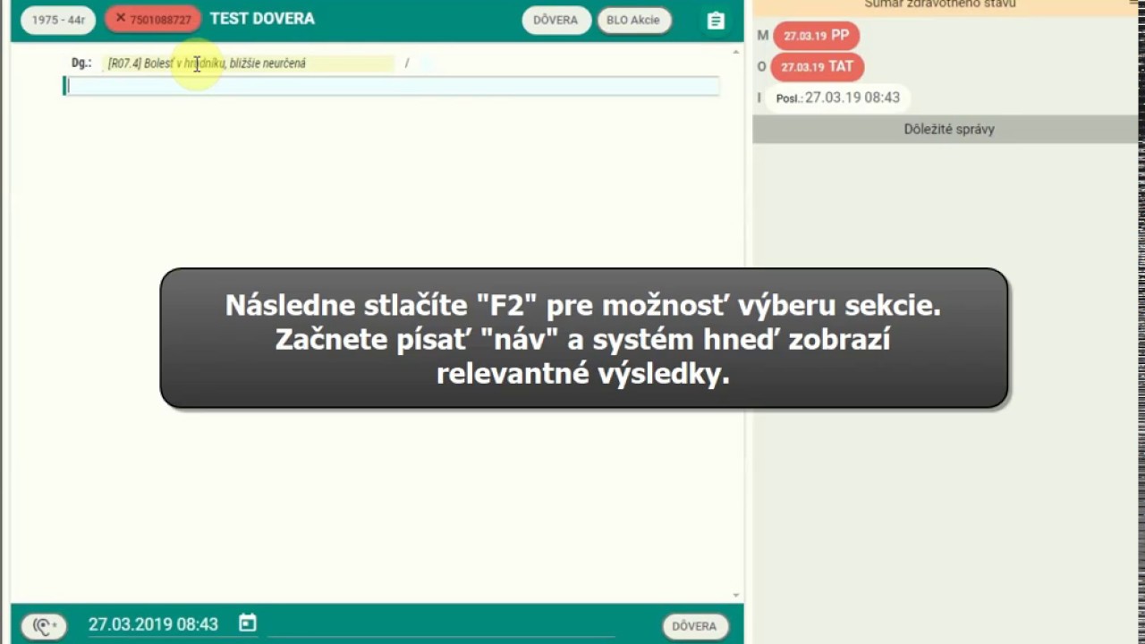 Náhľad videa Zaevidovanie návrhu pre ZP Dôvera