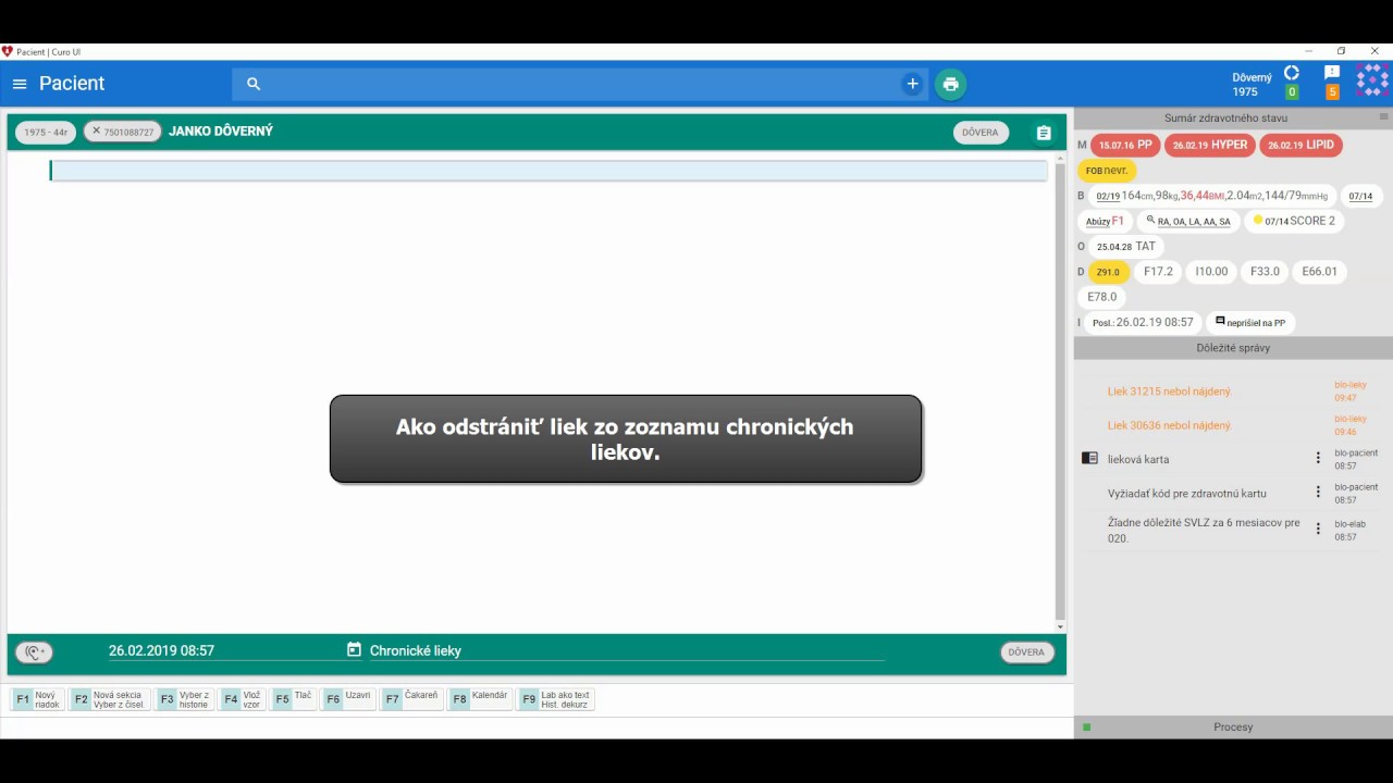 Náhľad videa Odstránenie lieku zo zoznamu chronických liekov