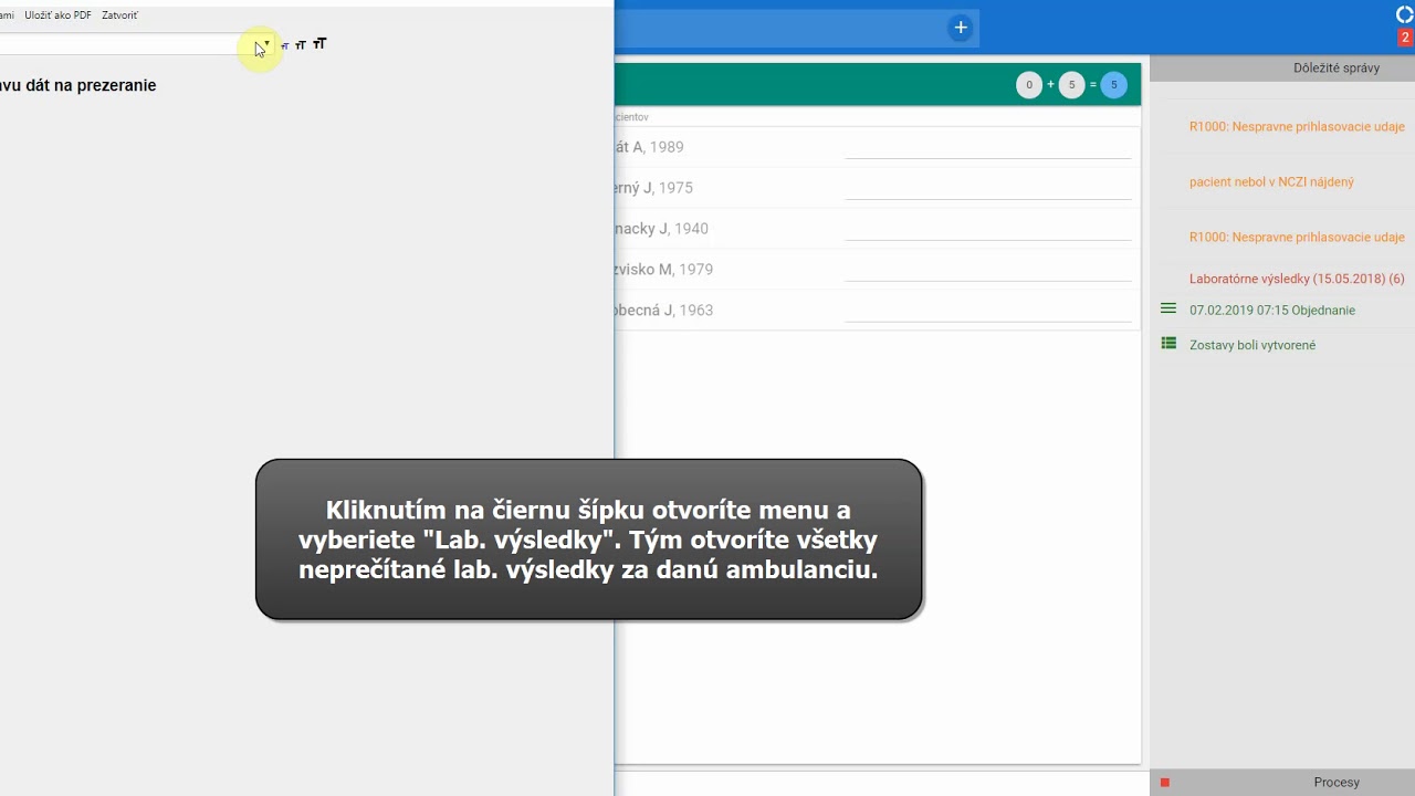 Náhľad videa Ako si pozriete neprečítané laboratórne výsledky.