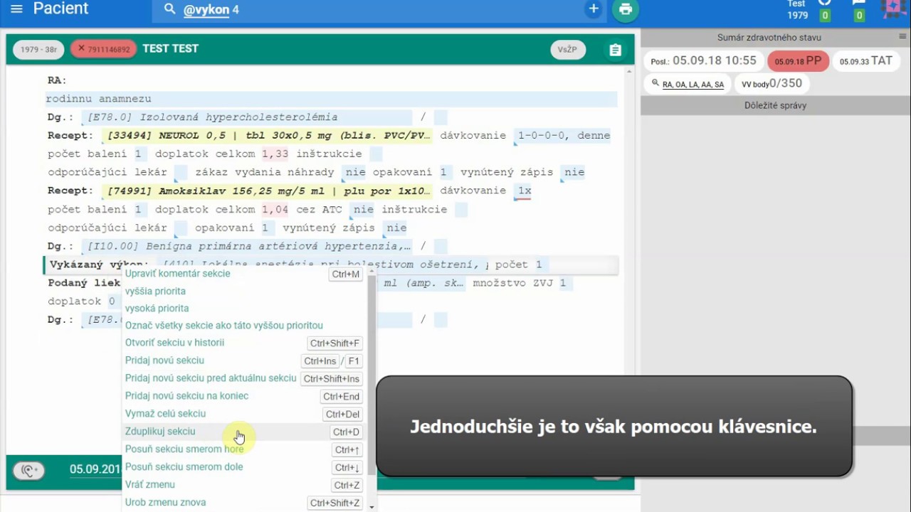Náhľad videa Ako vymazať sekciu v rámci dekurzu