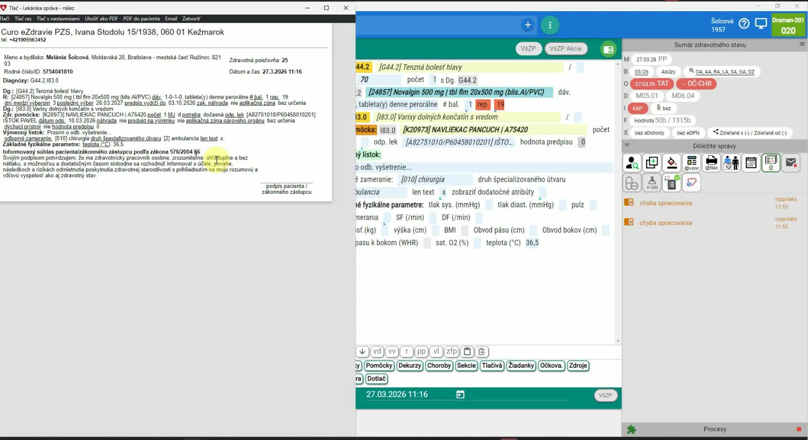 Podpisový tablet a uloženie podpísanej správy